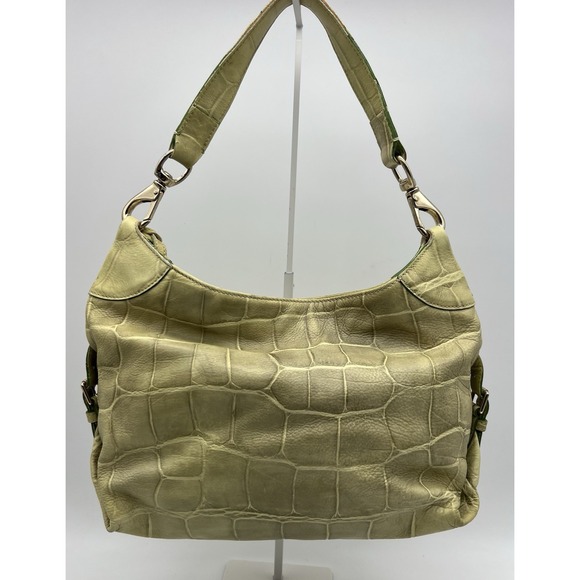 Vintage Dooney & Bourke Leather‎ Pistachio Green Hobo Shoulder Bag - Picture 2 of 9